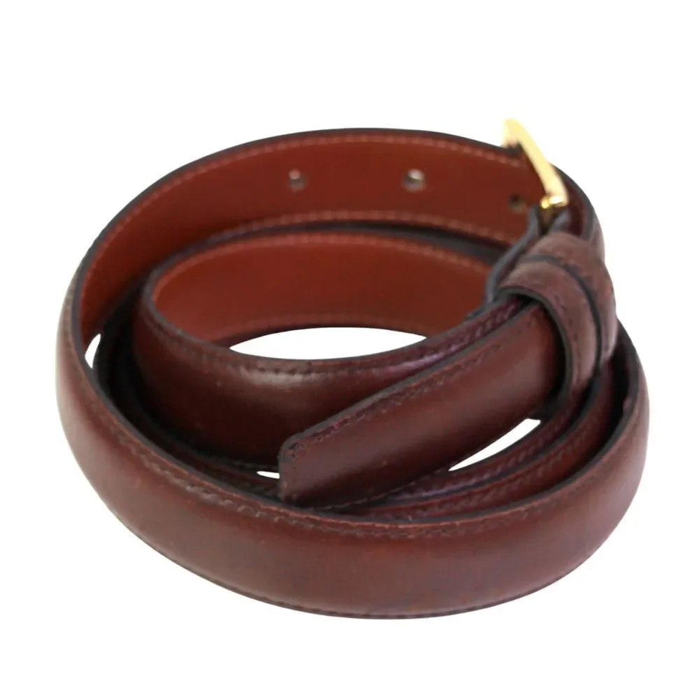 Made in USA BROWN GENUINE LEATHER 7/8
